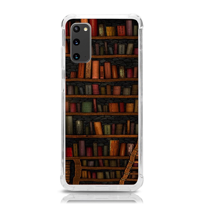 Books Library Samsung Galaxy S20 6.2 Inch TPU UV Case