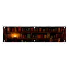 Books Library Banner And Sign 4  X 1  by Ket1n9