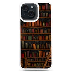 Books Library Iphone 15 Plus Tpu Uv Print Case by Ket1n9