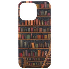 Books Library Iphone 15 Pro Max Black Uv Print Pc Hardshell Case by Ket1n9