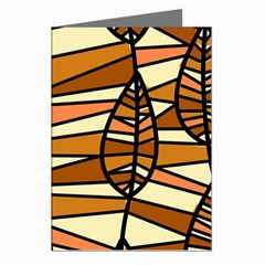 Autumn Leaf Mosaic Seamless Greeting Cards (pkg Of 8) by Hannah976