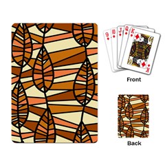 Autumn Leaf Mosaic Seamless Playing Cards Single Design (rectangle)