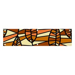 Autumn Leaf Mosaic Seamless Banner And Sign 4  X 1  by Hannah976