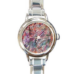 Abstract Summer Flow Round Italian Charm Watch