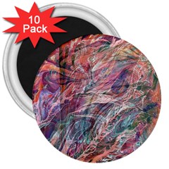 Abstract Summer Flow 3  Magnets (10 pack) 