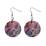 Abstract Summer Flow Mini Button Earrings Front