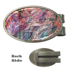 Abstract Summer Flow Money Clips (Oval) 