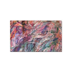 Abstract Summer Flow Sticker (rectangular) by kaleidomarblingart