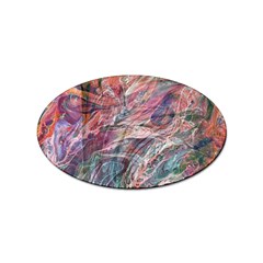 Abstract Summer Flow Sticker Oval (10 Pack) by kaleidomarblingart