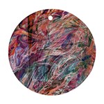 Abstract Summer Flow Round Ornament (Two Sides) Back