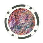 Abstract Summer Flow Poker Chip Card Guard Front