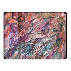 Abstract Summer Flow Two Sides Fleece Blanket (Small)