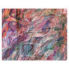 Abstract Summer Flow Two Sides Premium Plush Fleece Blanket (Teen Size)