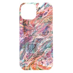 Abstract Summer Flow iPhone 15 Plus Black UV Print PC Hardshell Case