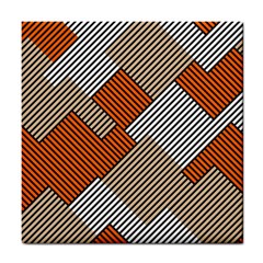 Abstract Pattern Line Art Design Decoration Tile Coaster by Ravend