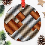 Abstract Pattern Line Art Design Decoration Ornament (Round) Front