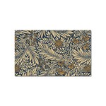 Brown Vintage Background Vintage Floral Pattern Sticker Rectangular (100 pack) Front