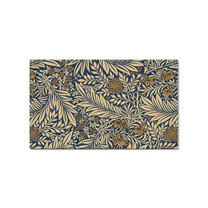 Brown Vintage Background Vintage Floral Pattern Sticker Rectangular (100 pack)