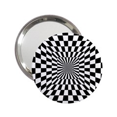 Optical-illusion-chessboard-tunnel 2 25  Handbag Mirrors by Bedest