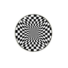 Optical-illusion-chessboard-tunnel Hat Clip Ball Marker by Bedest