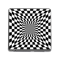 Optical-illusion-chessboard-tunnel Memory Card Reader (square 5 Slot) by Bedest