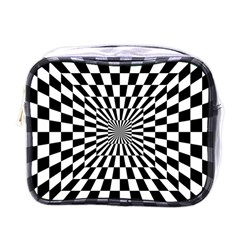 Optical-illusion-chessboard-tunnel Mini Toiletries Bag (one Side) by Bedest