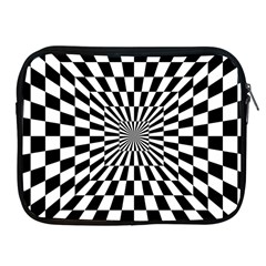 Optical-illusion-chessboard-tunnel Apple Ipad 2/3/4 Zipper Cases by Bedest