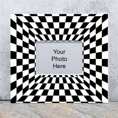 Optical-illusion-chessboard-tunnel White Wall Photo Frame 5  X 7  by Bedest