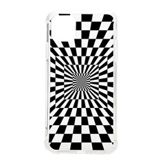 Optical-illusion-chessboard-tunnel Iphone 11 Pro Max 6 5 Inch Tpu Uv Print Case