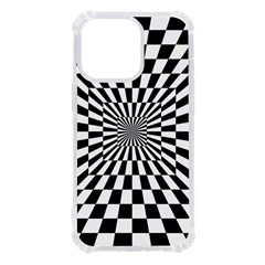 Optical-illusion-chessboard-tunnel Iphone 13 Pro Tpu Uv Print Case by Bedest