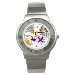 Mathematics Formula Physics School Stainless Steel Watch by Bedest