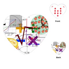 Mathematics Formula Physics School Playing Cards Single Design (heart) by Bedest