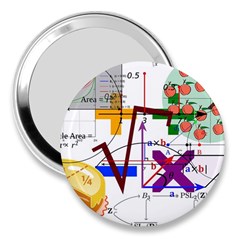 Mathematics Formula Physics School 3  Handbag Mirrors by Bedest