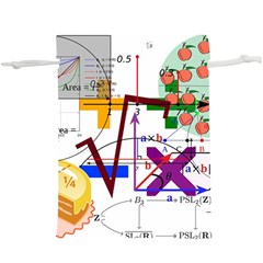 Mathematics Formula Physics School Lightweight Drawstring Pouch (xl) by Bedest