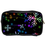 Snowflakes Snow Winter Christmas Toiletries Bag (One Side) Front