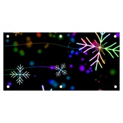 Snowflakes Snow Winter Christmas Banner And Sign 6  X 3 