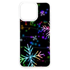 Snowflakes Snow Winter Christmas Iphone 15 Plus Tpu Uv Print Case by Bedest