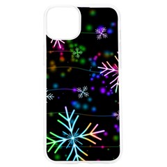 Snowflakes Snow Winter Christmas Iphone 15 Pro Tpu Uv Print Case by Bedest