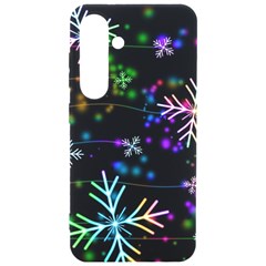 Snowflakes Snow Winter Christmas Samsung Galaxy S24 6 2 Inch Black Tpu Uv Case by Bedest