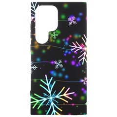 Snowflakes Snow Winter Christmas Samsung Galaxy S24 Ultra 6 9 Inch Black Tpu Uv Case by Bedest