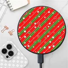 Christmas-paper-star-texture     - Wireless Fast Charger(black) by Bedest