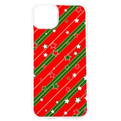 Christmas-paper-star-texture     - Iphone 15 Pro Tpu Uv Print Case by Bedest