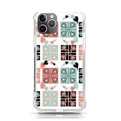 Mint Black Coral Heart Paisley Iphone 11 Pro 5 8 Inch Tpu Uv Print Case by Bedest