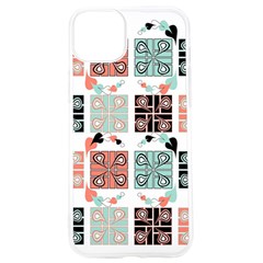 Mint Black Coral Heart Paisley Iphone 15 Pro Tpu Uv Print Case by Bedest