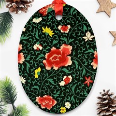 Background Vintage Japanese Design Ornament (oval) by Bedest