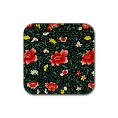 Background Vintage Japanese Design Rubber Coaster (square) by Bedest