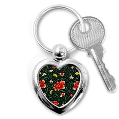 Background Vintage Japanese Design Key Chain (heart) by Bedest