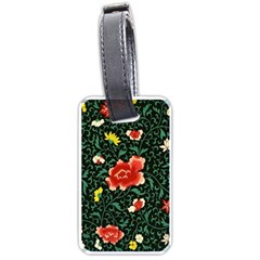 Background Vintage Japanese Design Luggage Tag (one Side) by Bedest