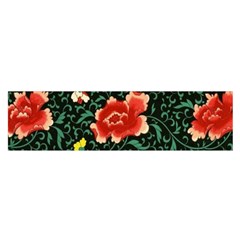 Background Vintage Japanese Design Oblong Satin Scarf (16  X 60 ) by Bedest