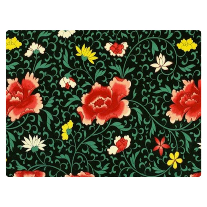 Background Vintage Japanese Design Premium Plush Fleece Blanket (Extra Small)